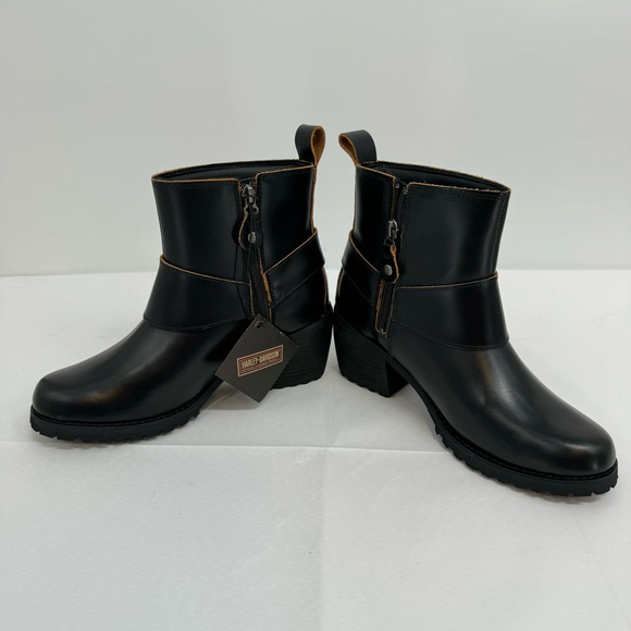NWOB Harley-Davidson Lalanne Motorcycle Harness Boots Women’s US 7 Black D84686 - Picture 8 of 12